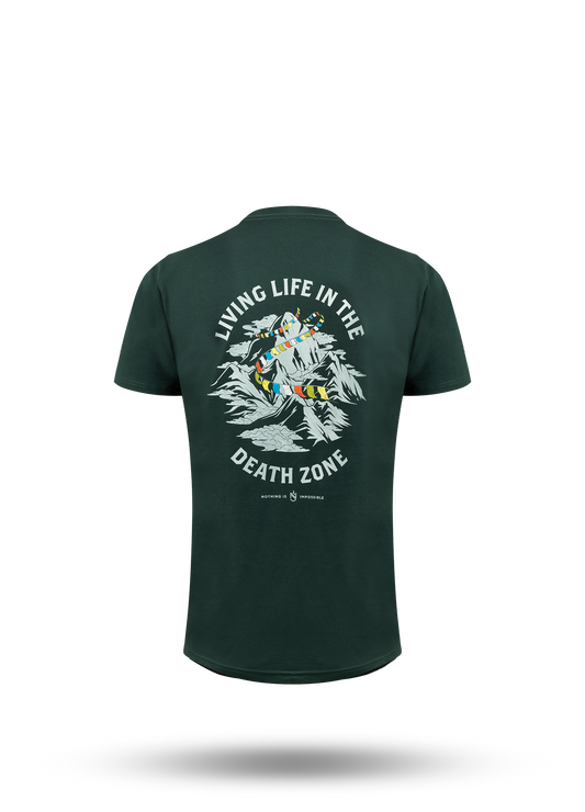 Living Life In The Death Zone Flag T-shirt